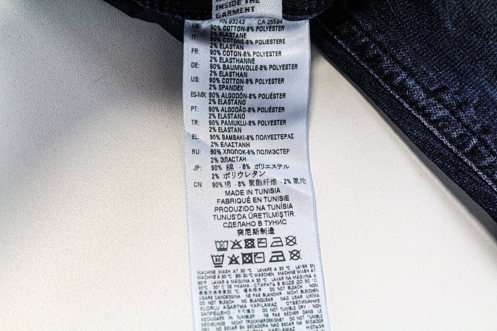 DIESEL Thommer CB-NE 069JF vyriški džinsai W28 Jogg Slim Blue Stretch Cotton 