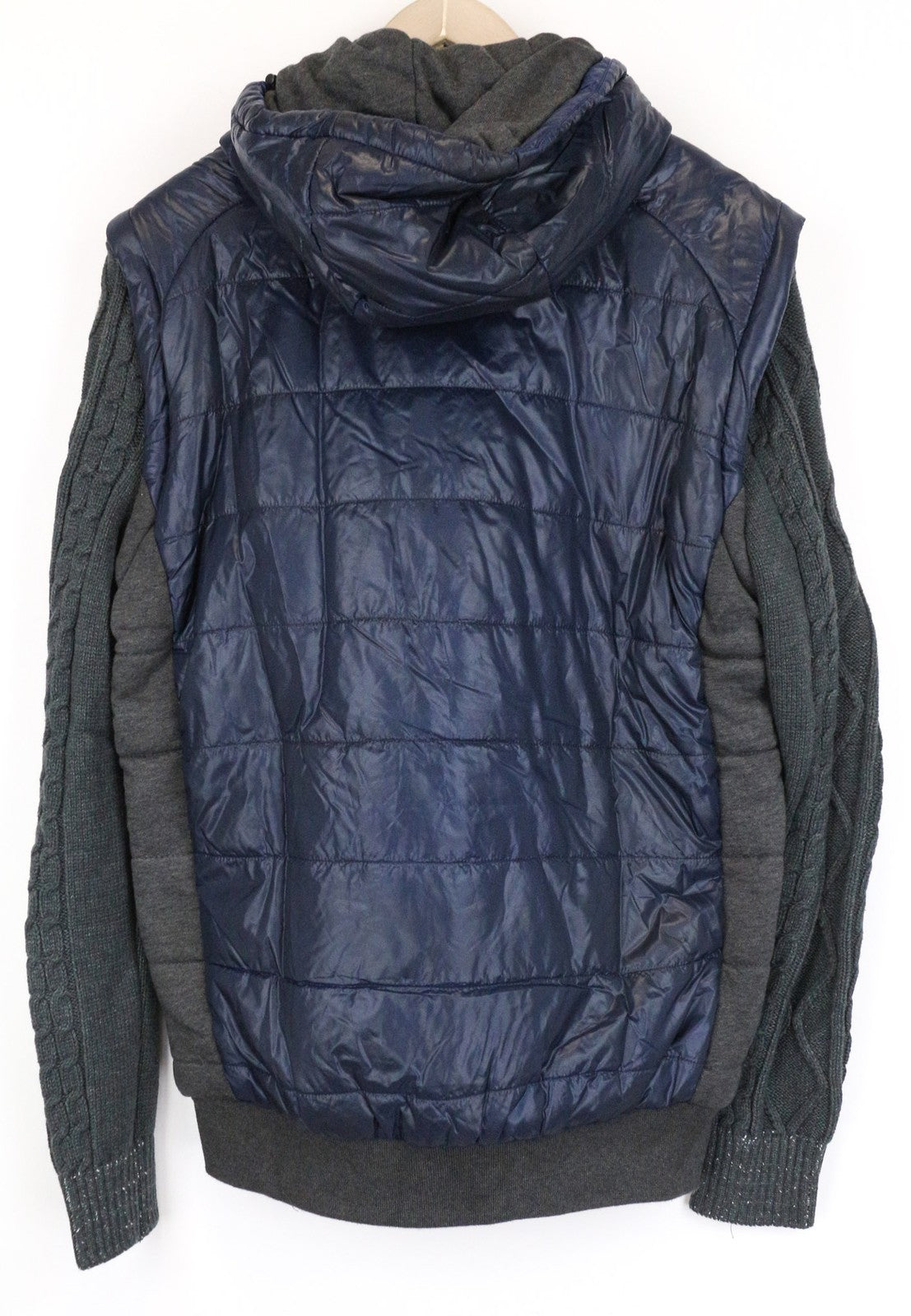 DESIGUAL Arthur vyriška striukė pilkai mėlyna, su gobtuvu ir pamušalu. S dydis. 