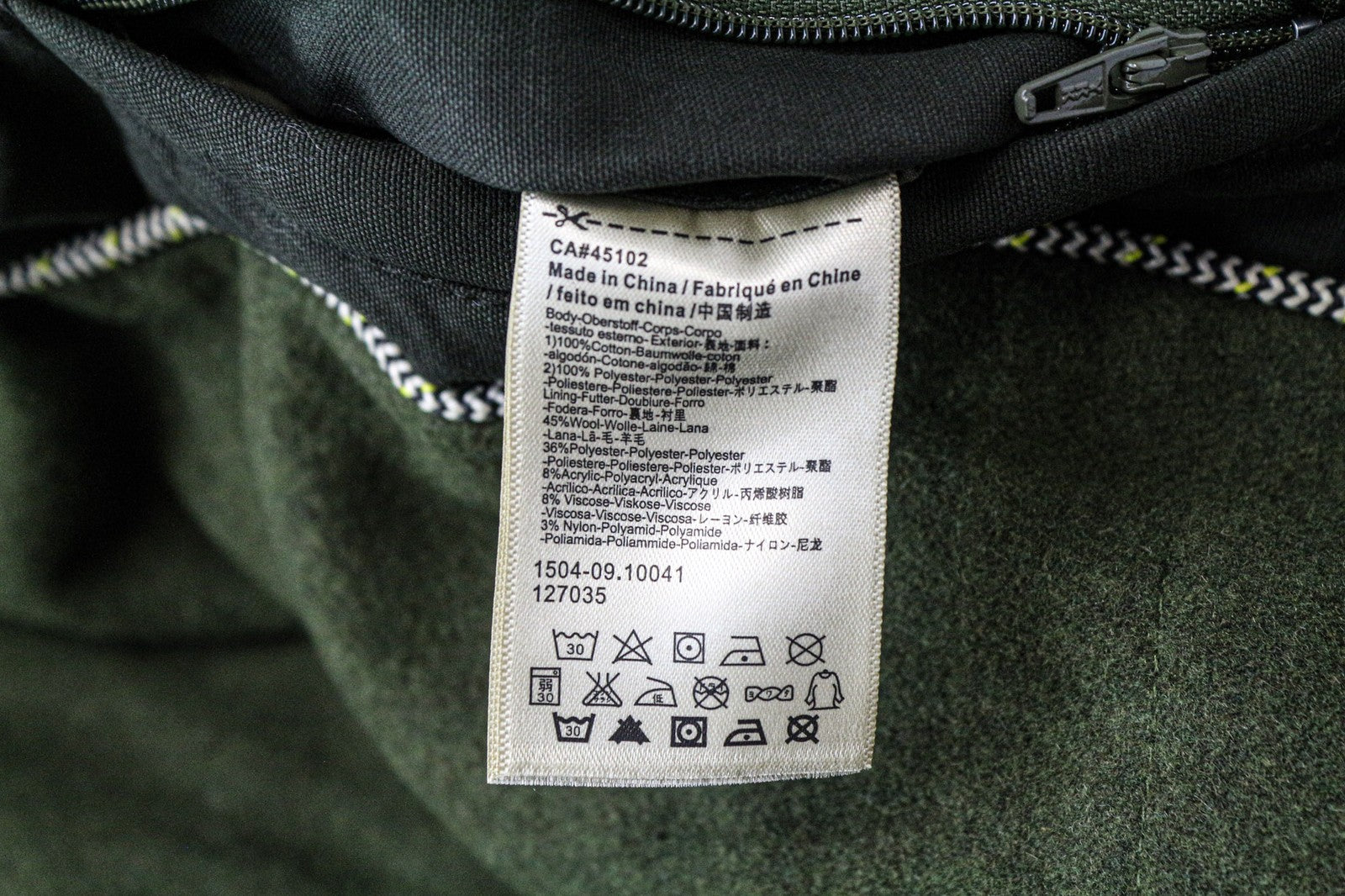 SCOTCH &amp; SODA Ams Couture vyriška striukė M, žalia, medvilninė, užtrauktuku, su keliomis kišenėmis 