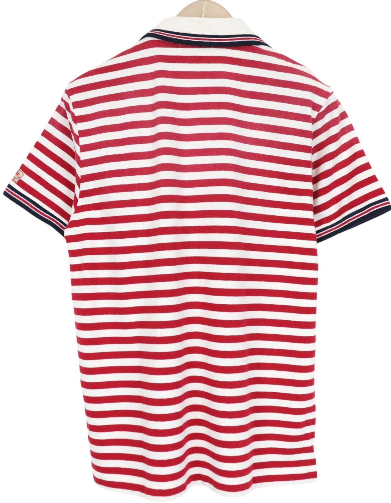 SCOTCH & SODA Ams Couture Men's Polo M Red White Striped Cotton T-Shirt