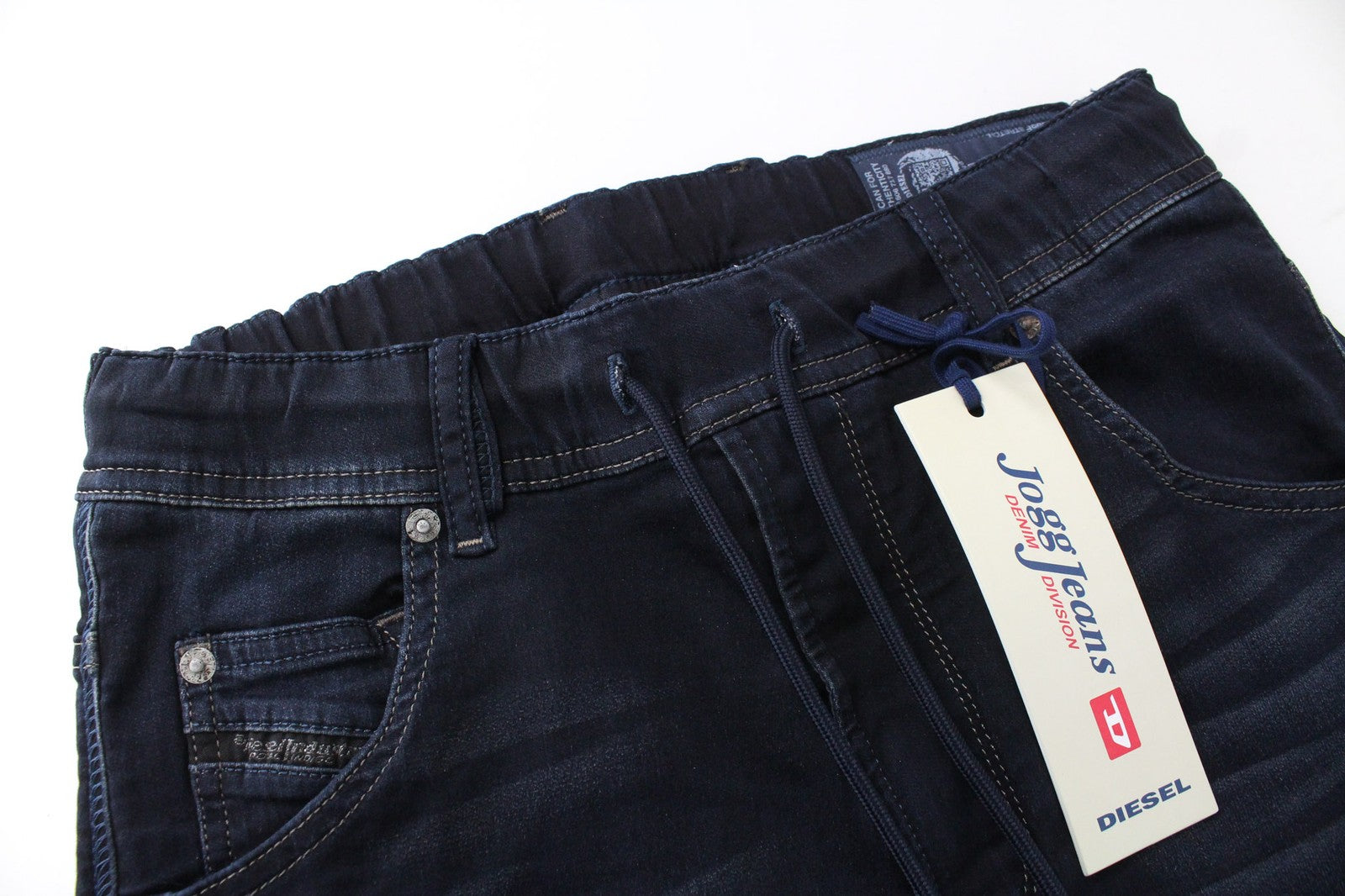 DIESEL Krooley-NE 0686F Men Jeans W26 Sweat Jogg Boys Slim Dark Blue Stretch