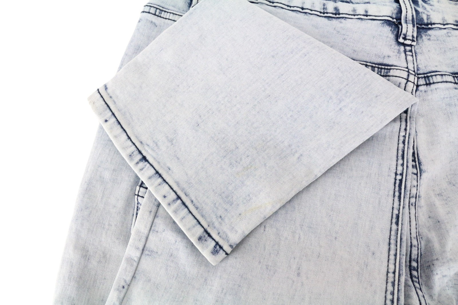 DESIGUAL Ares Men Jeans W36 Jogger Drawstrings Light Blue Cotton Stretch