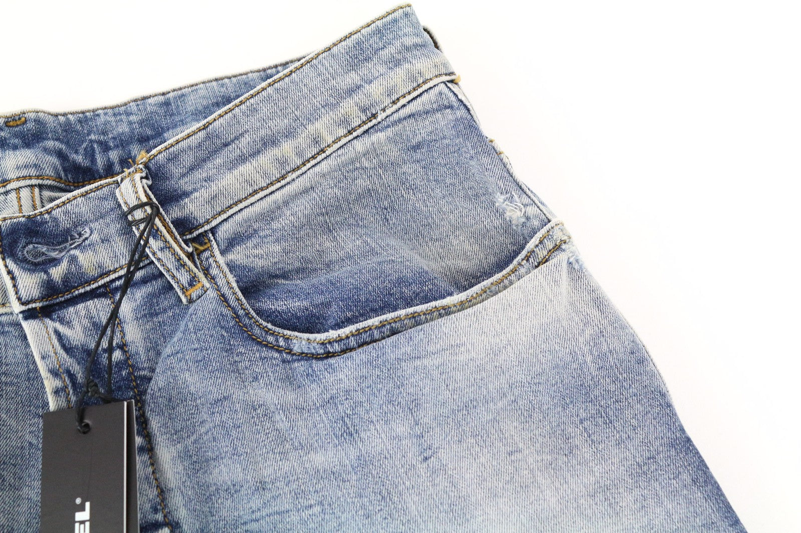 DIESEL D-Eetar 087AV Men Jeans W28/L32 Carrot Tapered Blue Cotton Stretch