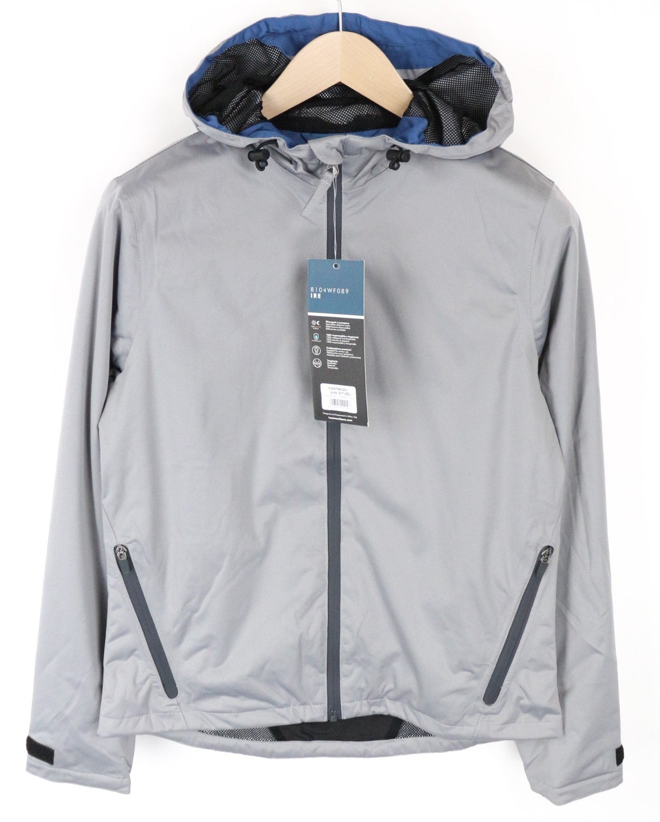 TUCANO URBANO Ire Women Jacket M Grey Waterproof Lined Breathable Hooded