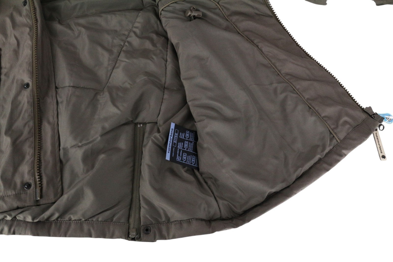 TUCANO URBANO Angus Men Jacket M Brown Cottoon Blend Hooded Waterproof Moto