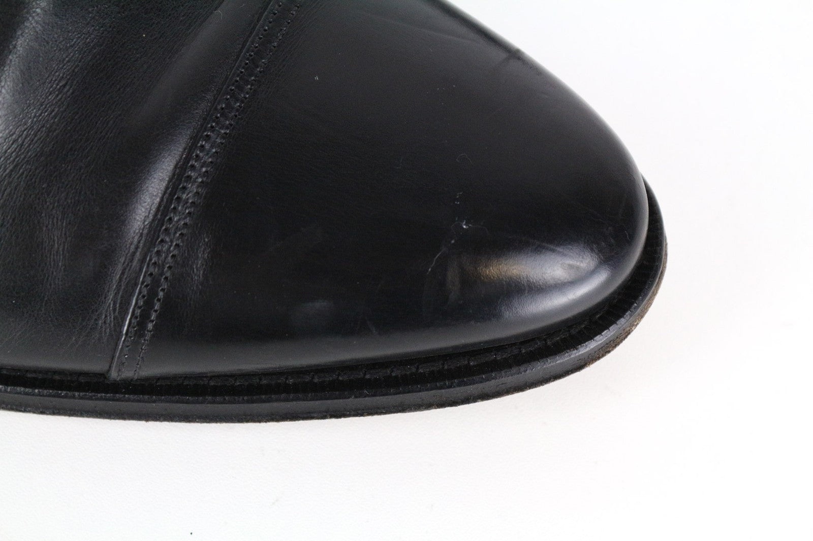 SUITSUPPLY Men Formal Shoes EU42.5 Black Genuine Leather Laced Classic Low-Top