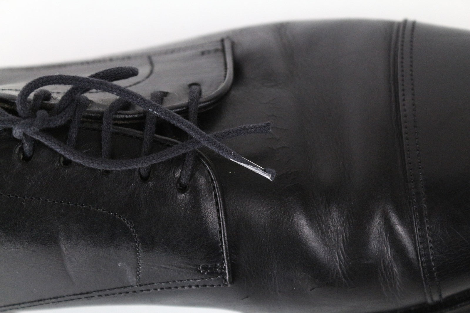 SUITSUPPLY Men Formal Shoes EU42.5 Black Genuine Leather Laced Classic Low-Top