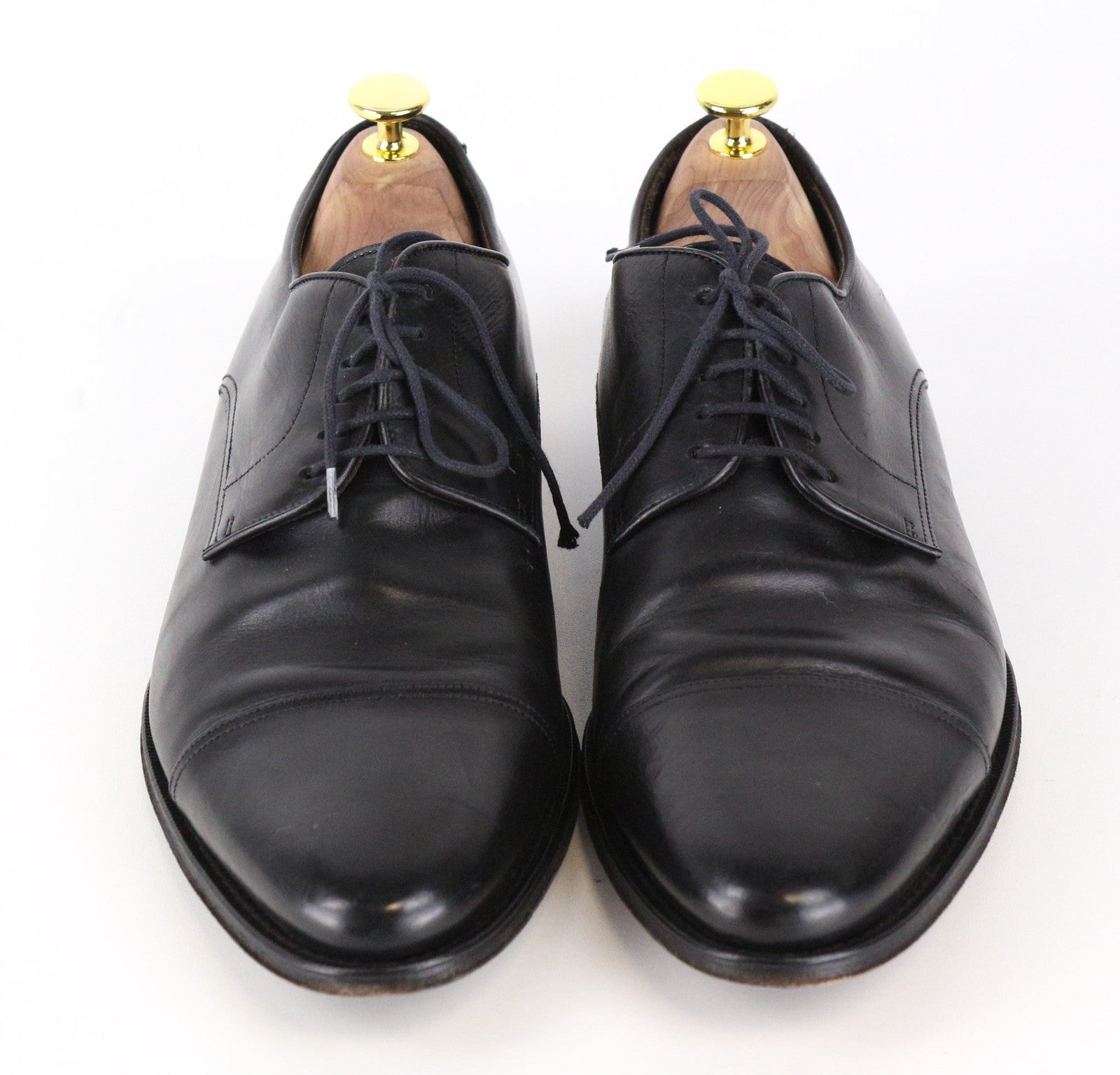 SUITSUPPLY Men Formal Shoes EU42.5 Black Genuine Leather Laced Classic Low-Top