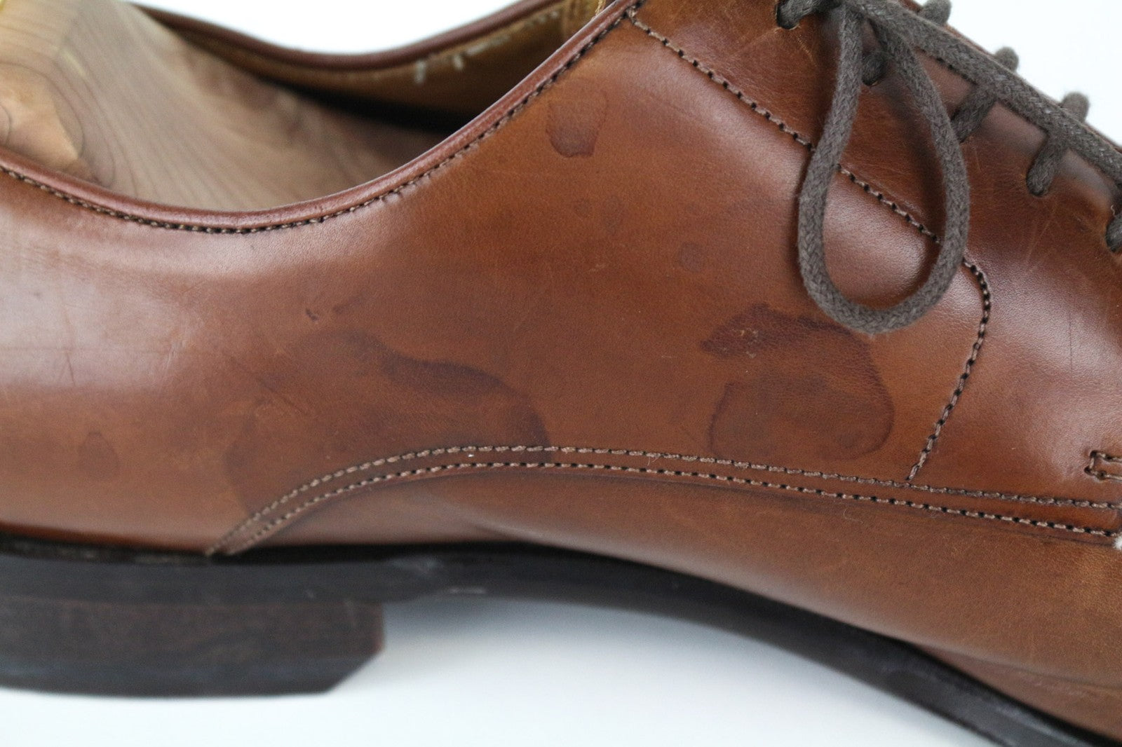 SUITSUPPLY Men Formal Shoes EU45 Brown Genuine Leather Laced Low-Top Classic
