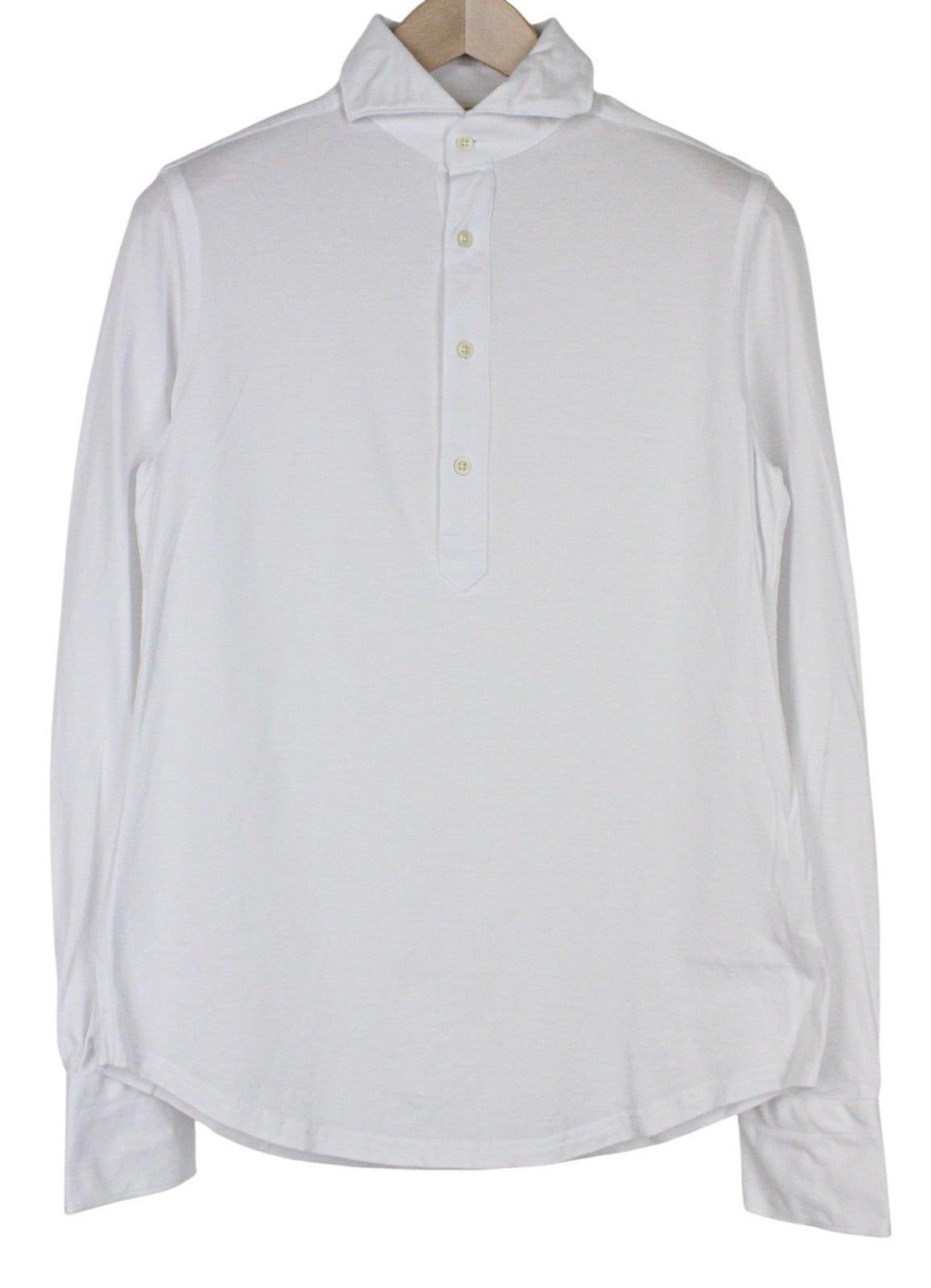 SUITSUPPLY Men Polo 37/38/14 1/2/15 Extra Slim White Pure Cotton Casual Polo