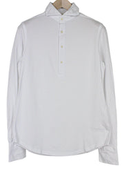 SUITSUPPLY Men Polo 37/38/14 1/2/15 Extra Slim White Pure Cotton Casual Polo