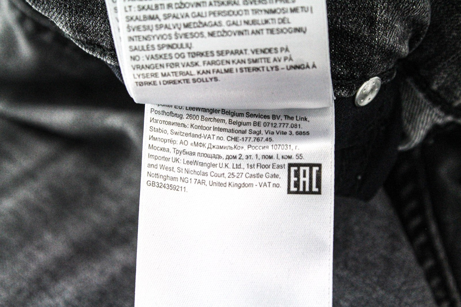 LEE Rider Men Jeans W32/L32 Slim Fit Grey Cotton Stretch Faded 5-Pocket