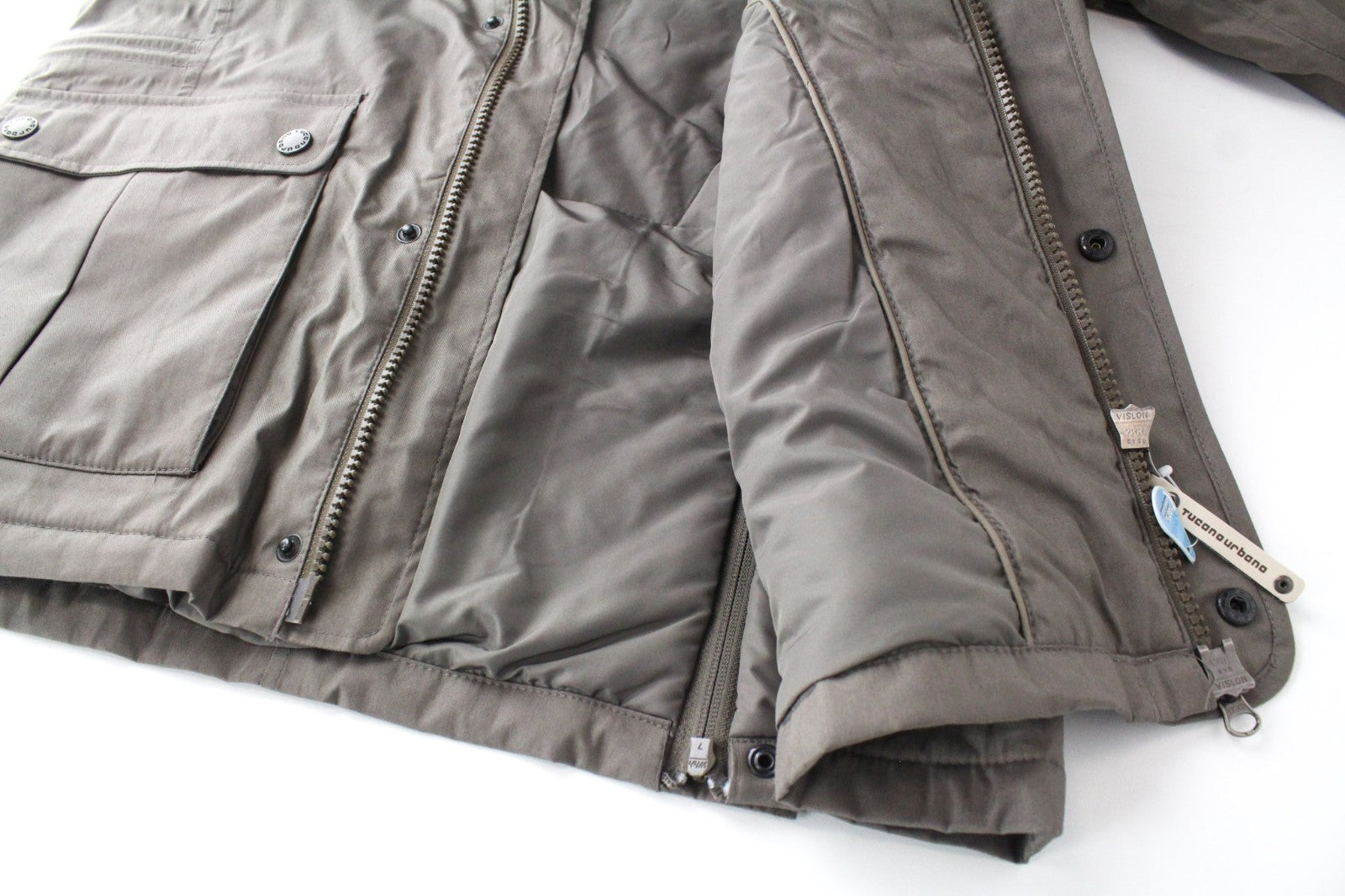 TUCANO URBANO Angus Men Jacket M Brown Waterproof Cotton Armour Pocket Moto
