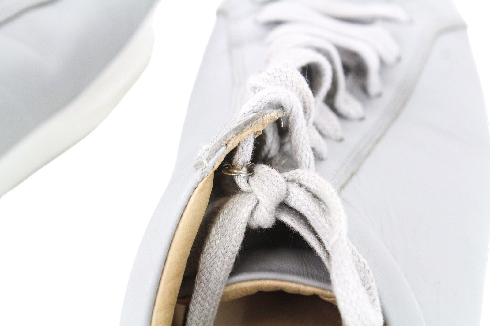 SUITSUPPLY Men Trainers EU40 Grey Genuine Leather Laced Casual Sneakers