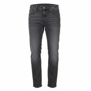 LEE Rider Men Jeans W33/L32 Slim Fit Washed 5-Pocket Grey Cotton Stretch