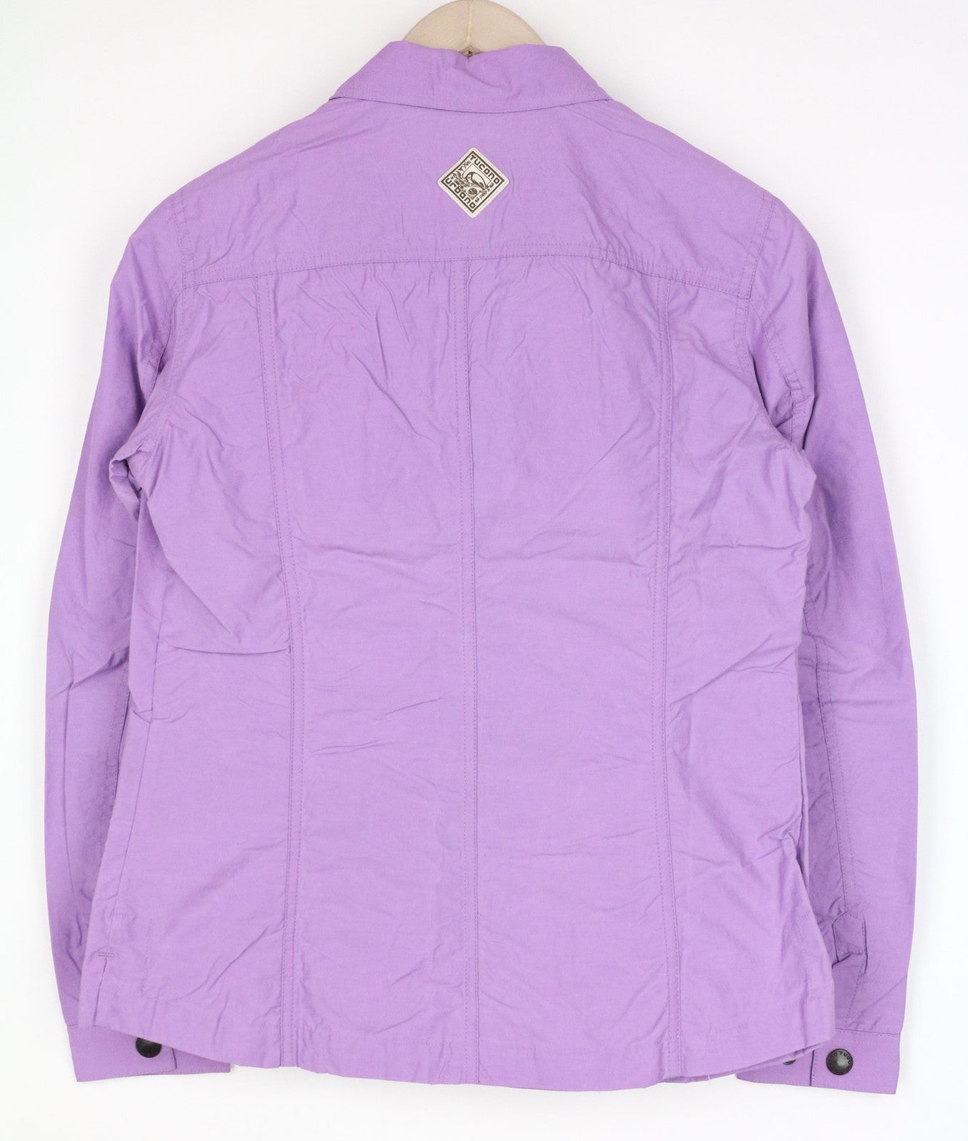 TUCANO URBANO Demetra Women Jacket L Purple Cotton Blend Windproof Zip Snaps