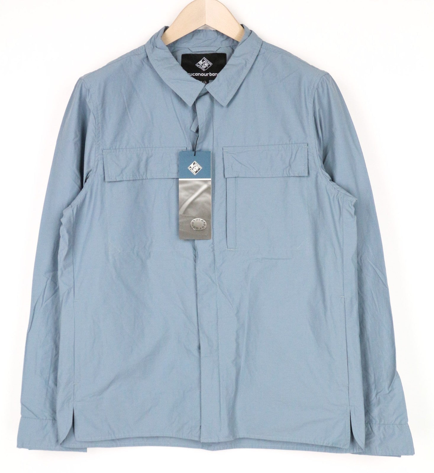 TUCANO URBANO Albertina Women Jacket L Grey Blue Cotton Windbreaker Moto