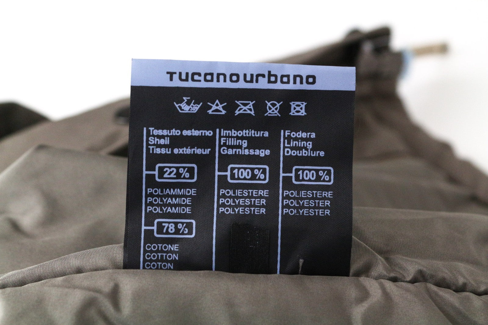 TUCANO URBANO Angus Men Jacket XL Brown Cotton Blend Waterproof Armour Pocket