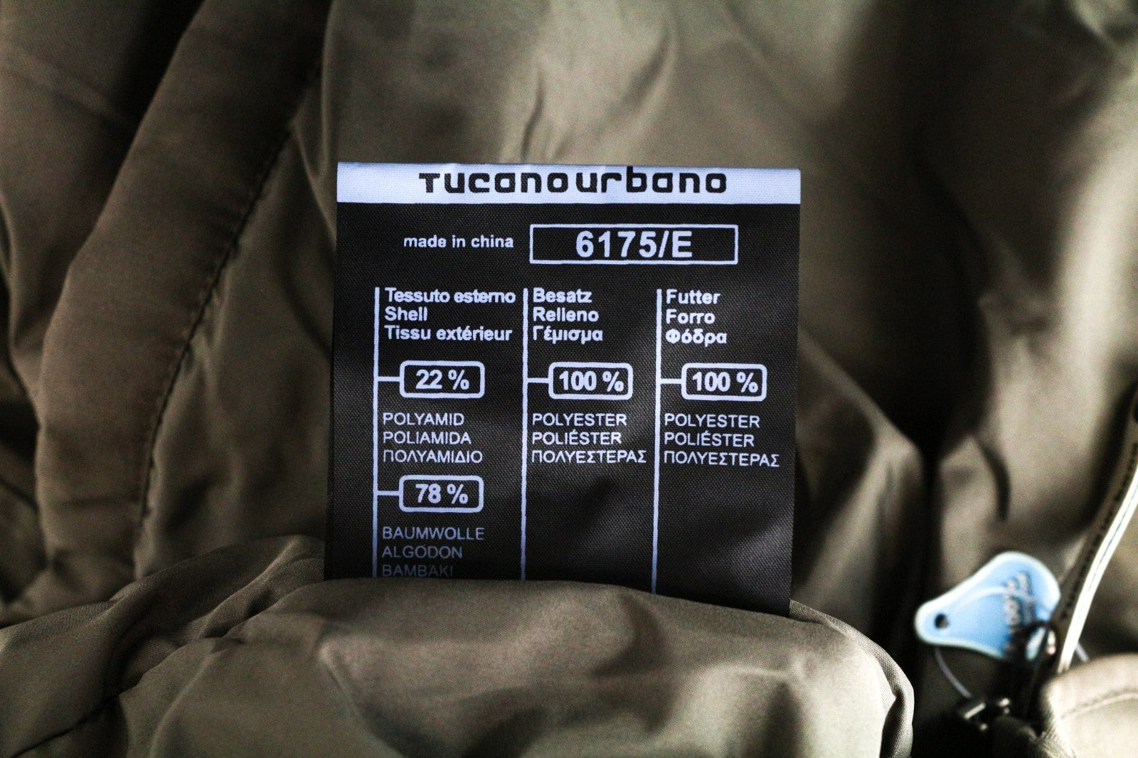 TUCANO URBANO Angus Men Jacket XL Brown Cotton Blend Waterproof Armour Pocket