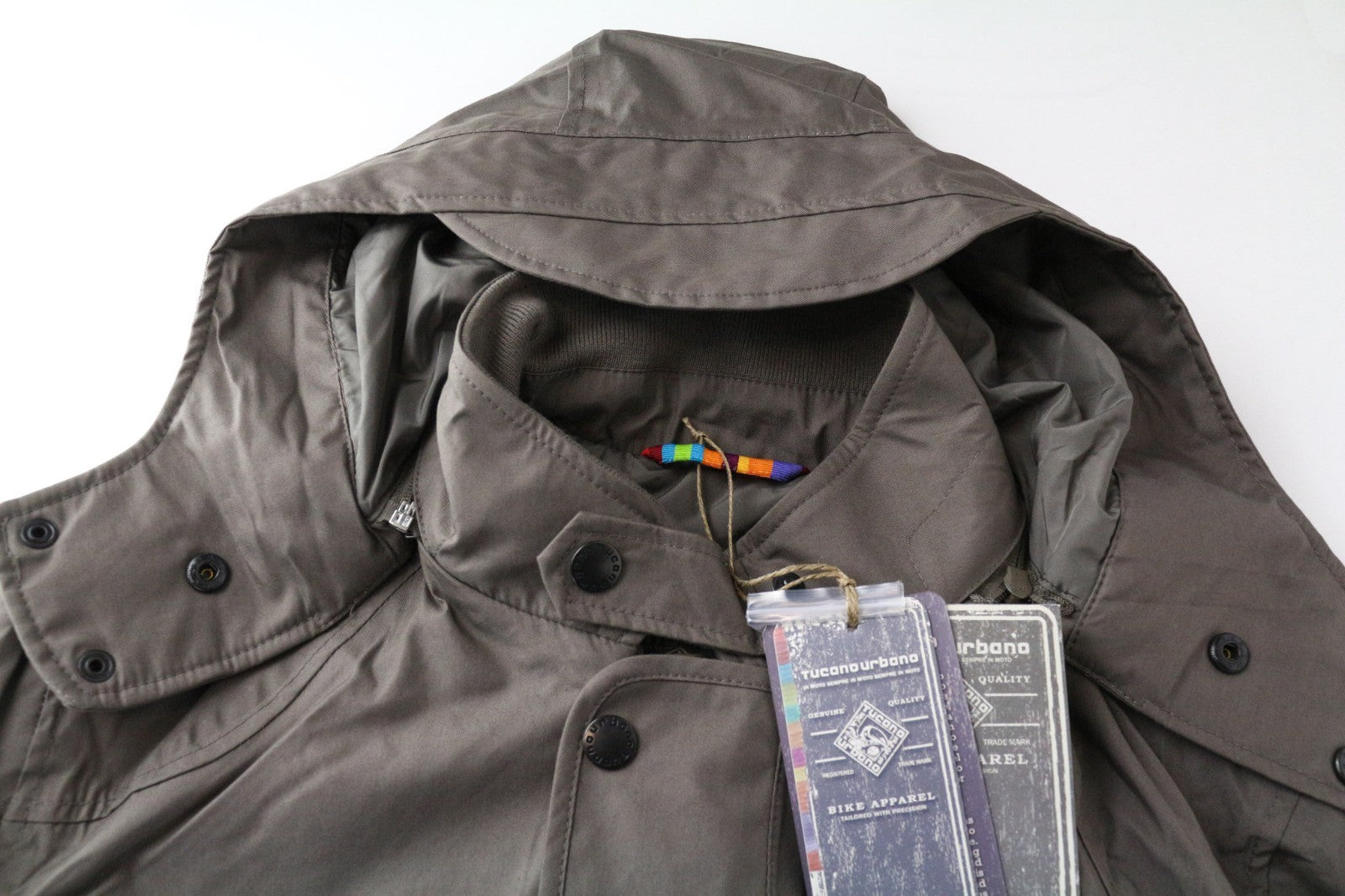 TUCANO URBANO Angus Men Jacket XL Brown Cotton Blend Waterproof Armour Pocket