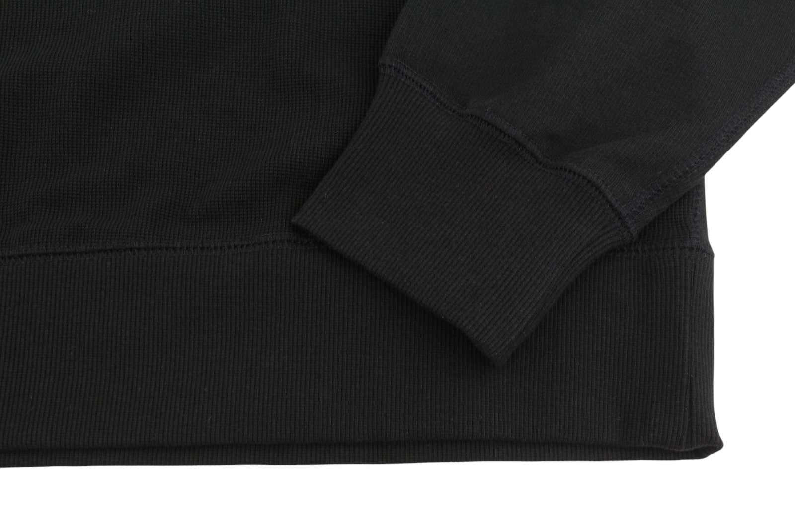 DIESEL S-Raglan-Waf Men Sweatshirt XL Black Crew Front Logo Pull On RRP175
