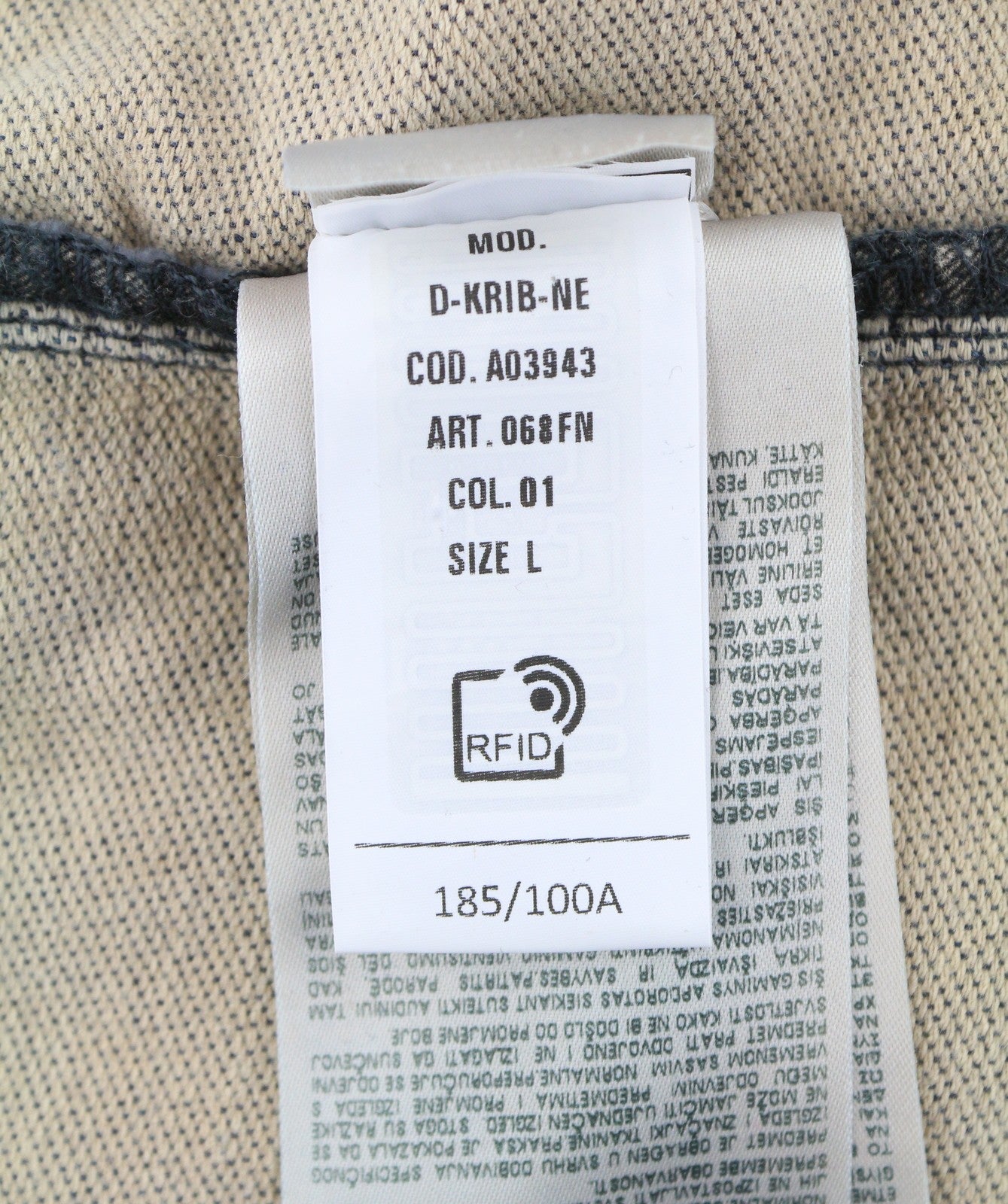 DIESEL D-Krib-Ne Men Sweatshirt L Blue Garment Dyed Loose Pull On RRP350