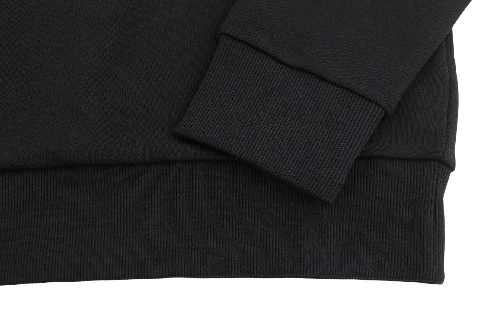 DIESEL S-Gir-Crewneck Tone On Tone Men Sweatshirt M Black Front Logo Pull On