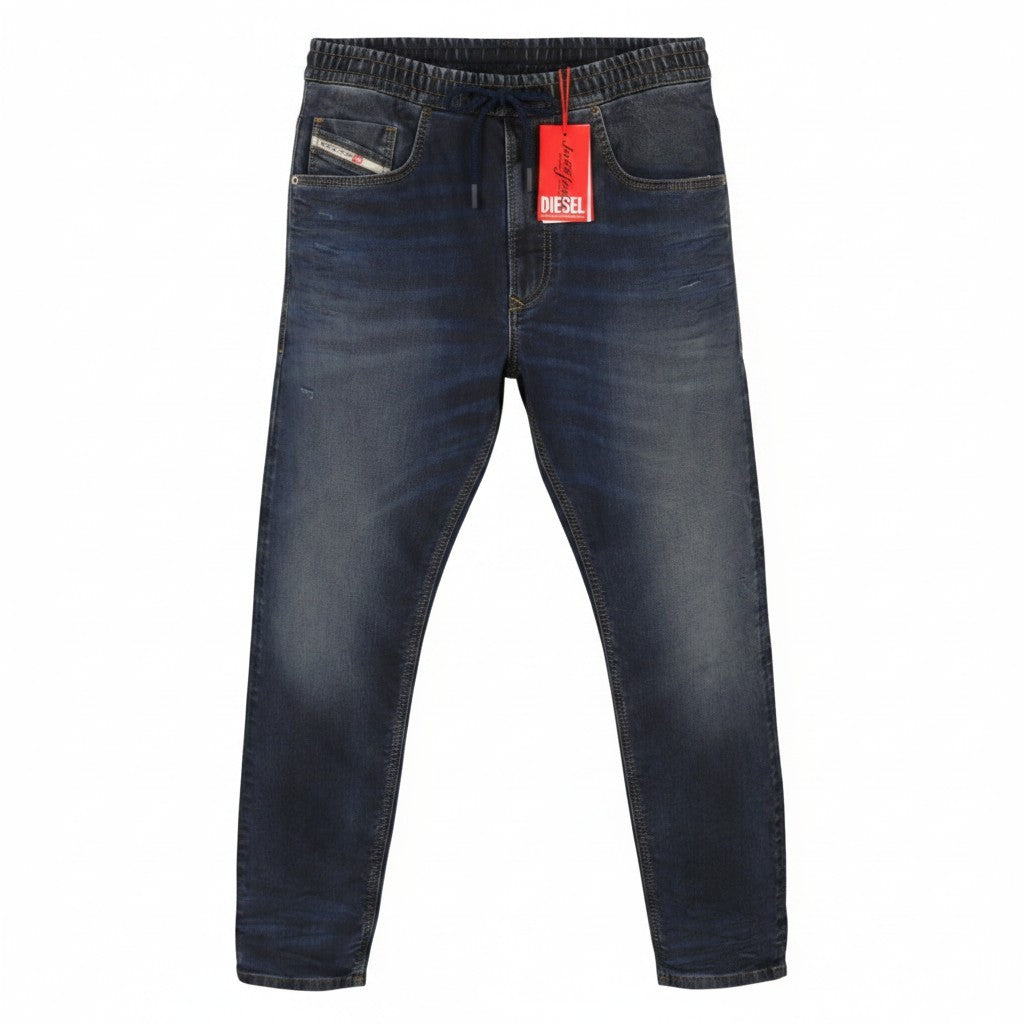 DIESEL 2030 D-Krooley 09I18 Jogg Men Jeans W34 Blue Faded Distress RRP350
