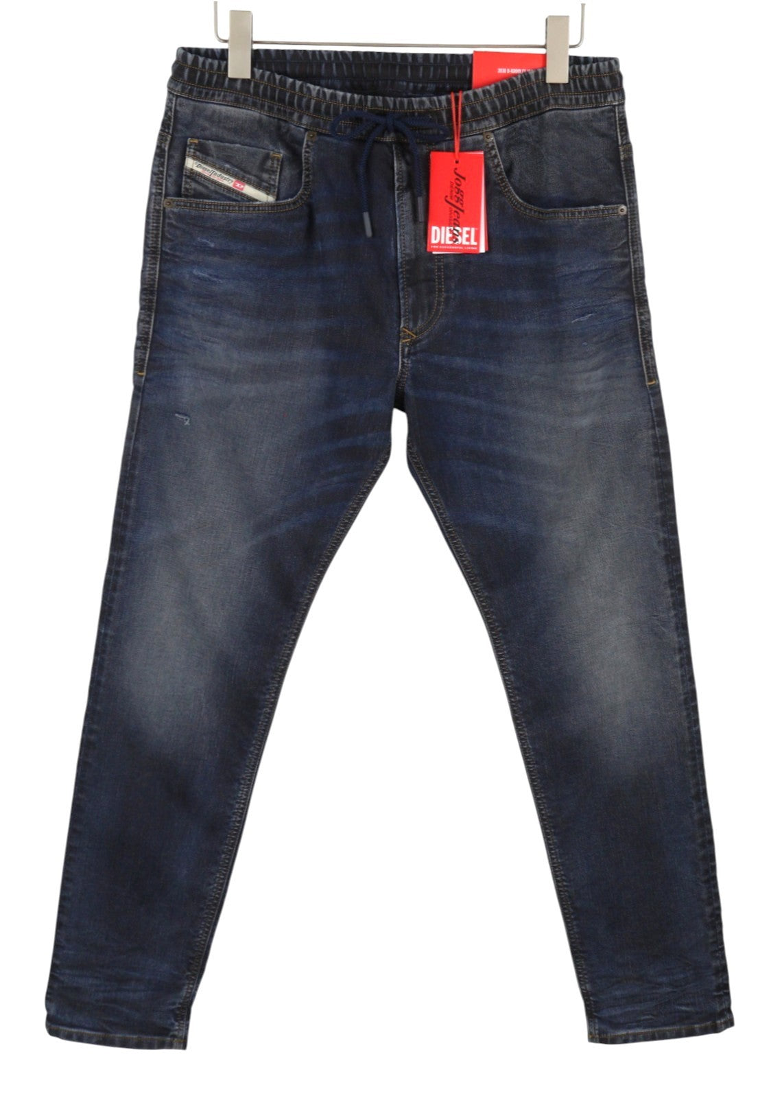 DIESEL 2030 D-Krooley 09I18 Jogg Men Jeans W34 Blue Faded Distress RRP350