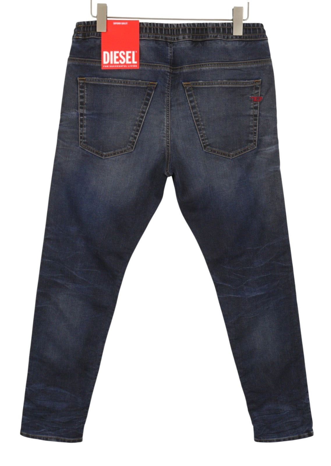 DIESEL 2030 D-Krooley 09I18 Jogg Men Jeans W32 Blue Faded Distress RRP350