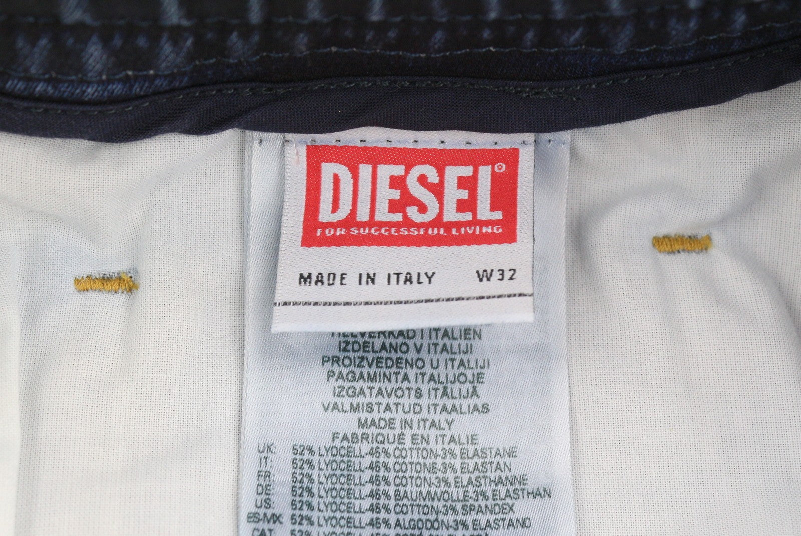 DIESEL 2030 D-Krooley 09I18 Jogg Men Jeans W32 Blue Faded Distress RRP350