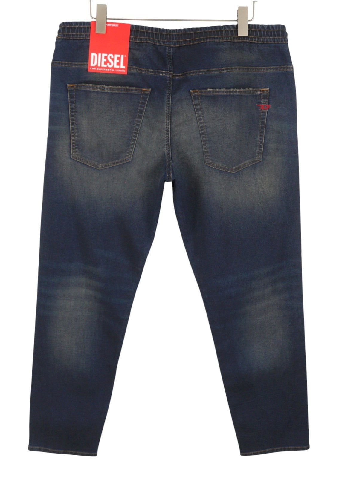 DIESEL 2030 D-Krooley 09J34 Jogg Men Jeans W40 Blue Faded Distress RRP295