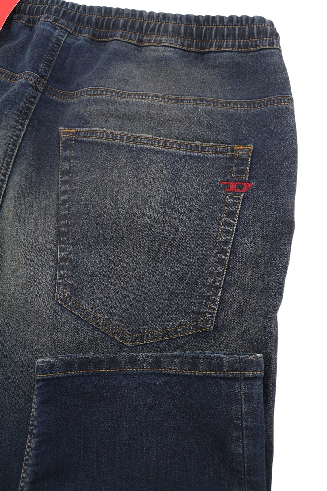 DIESEL 2030 D-Krooley 09J34 Jogg Men Jeans W36 Blue Faded Distress RRP295