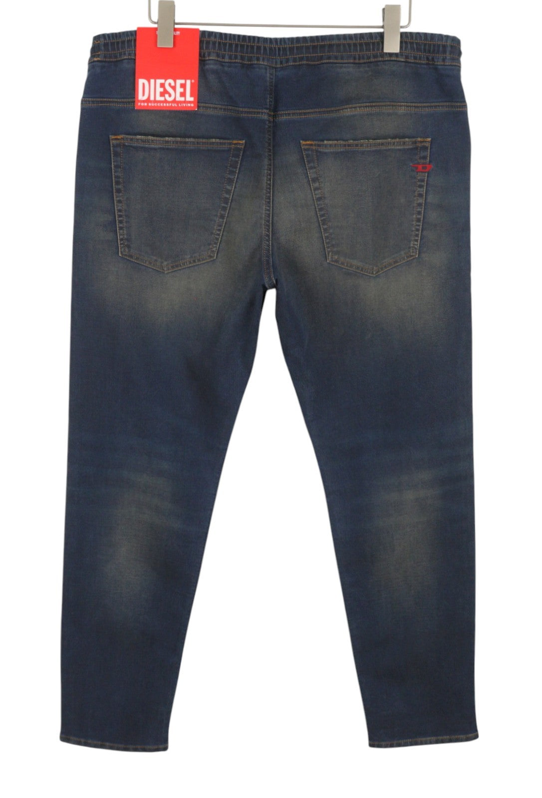 DIESEL 2030 D-Krooley 09J34 Jogg Men Jeans W38 Blue Faded Distress RRP295