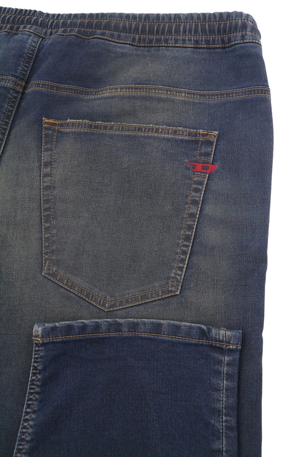 DIESEL 2030 D-Krooley 09J34 Jogg Men Jeans W38 Blue Faded Distress RRP295
