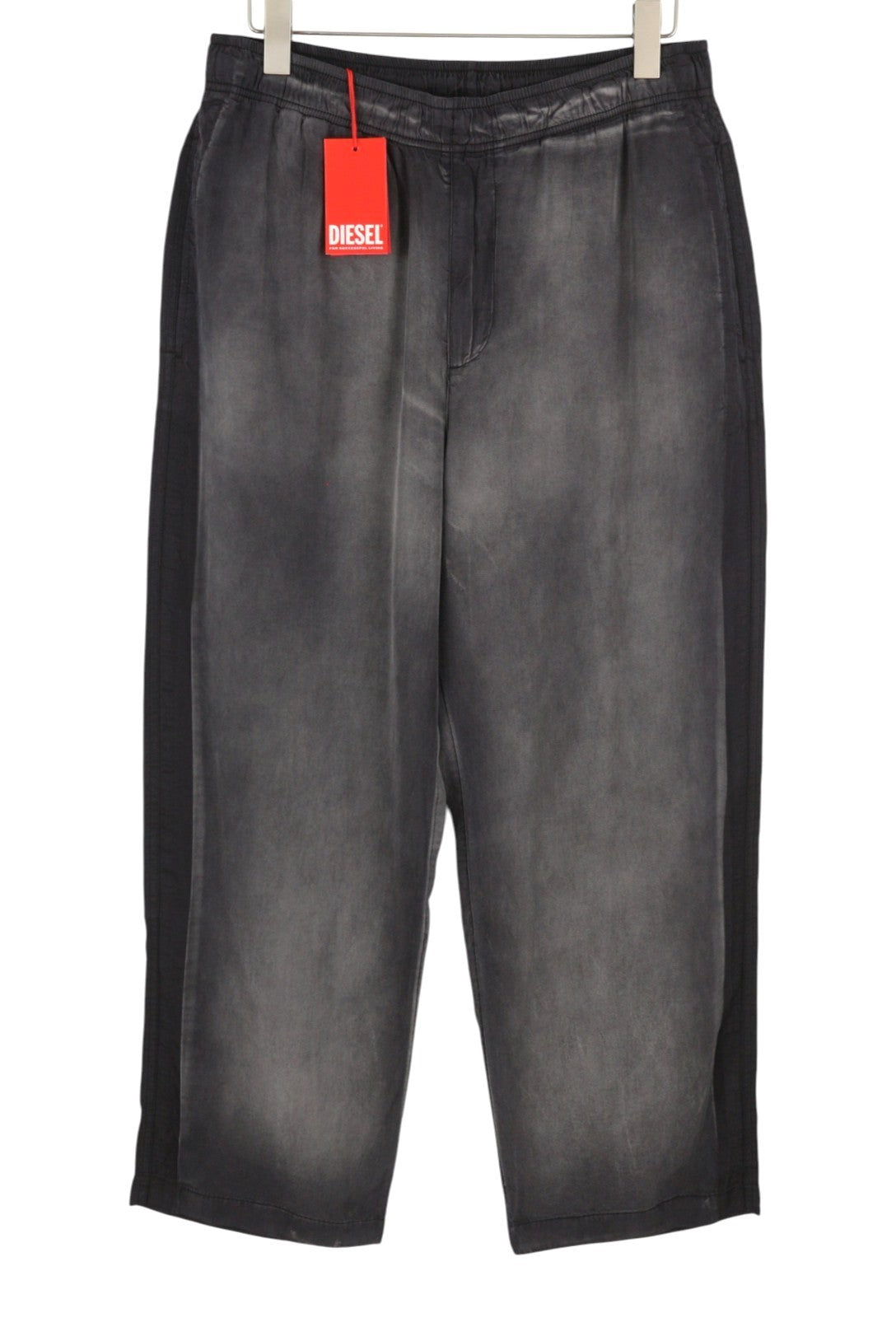 DIESEL P-Fergy-Treat 0DMAV Men Trousers 50 W33 Grey Faded Elastic Waist RRP175