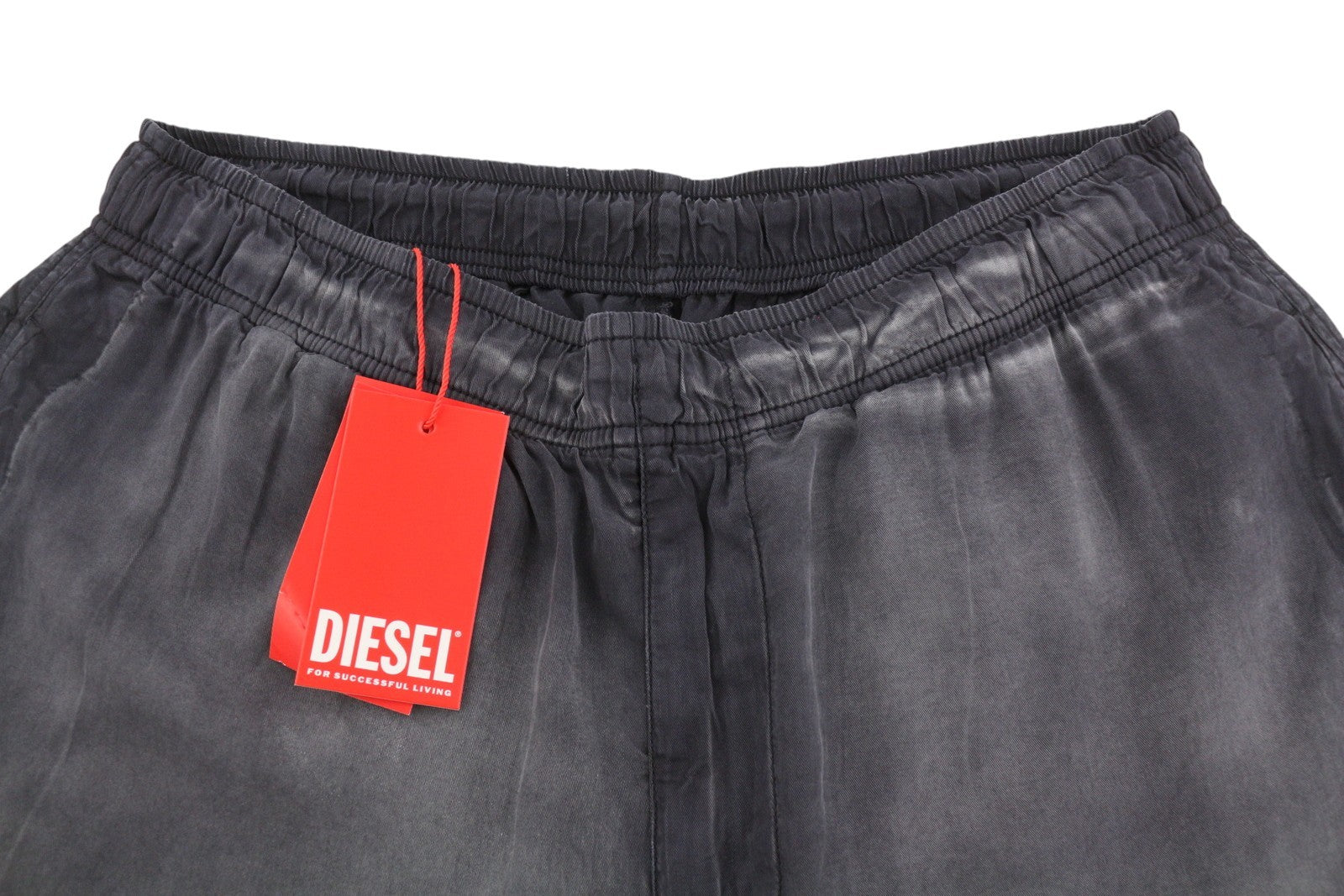 DIESEL P-Fergy-Treat 0DMAV Men Trousers 50 W33 Grey Faded Elastic Waist RRP175