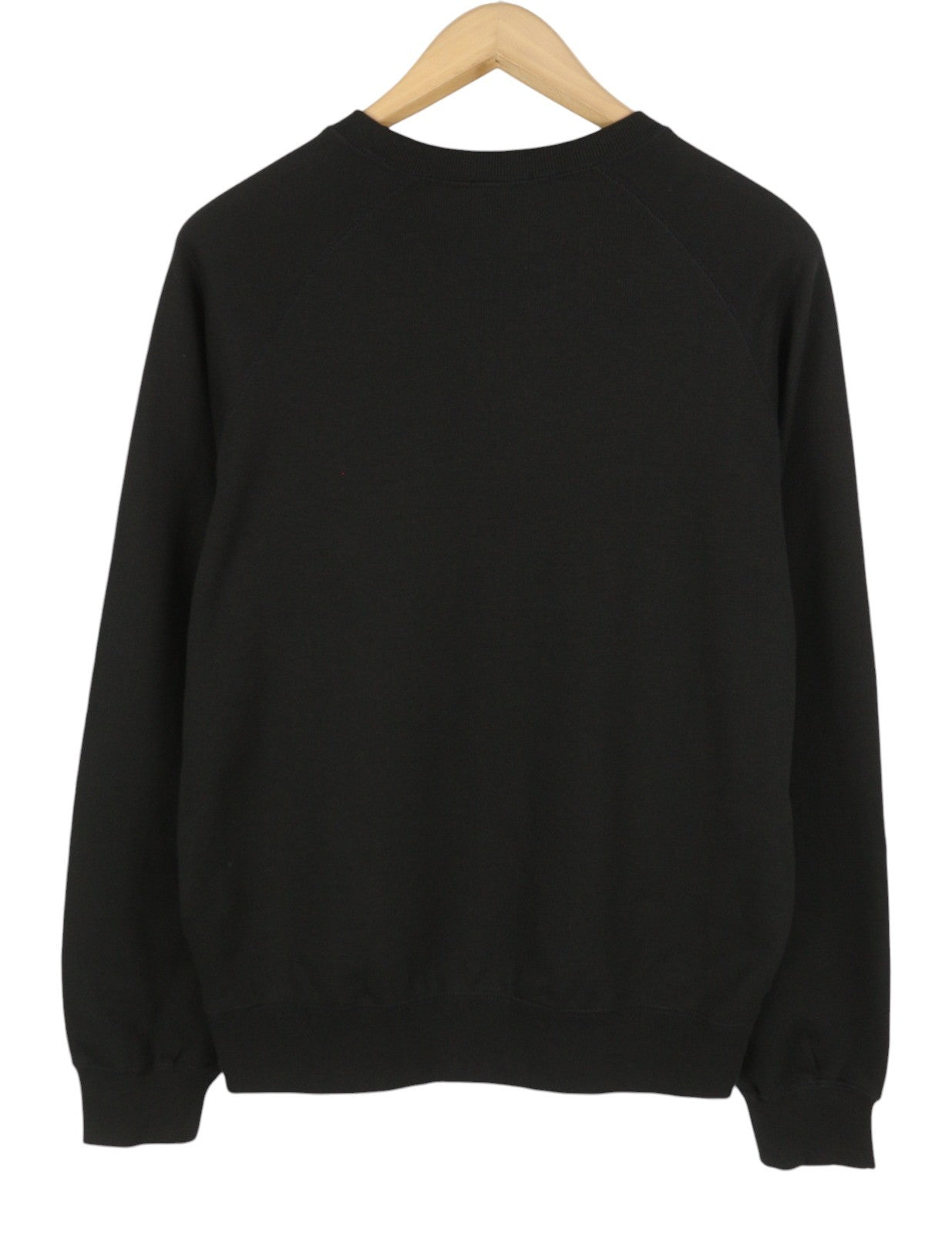 DIESEL S-Raglan-Waf Men Sweatshirt M Black Crew Neck Front Logo Pull On RRP175