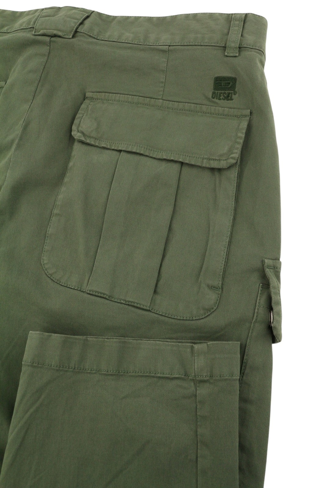 DIESEL P-Argy-In Men Trousers 50 W34 Khaki Green Cargo Zip Fly RRP195