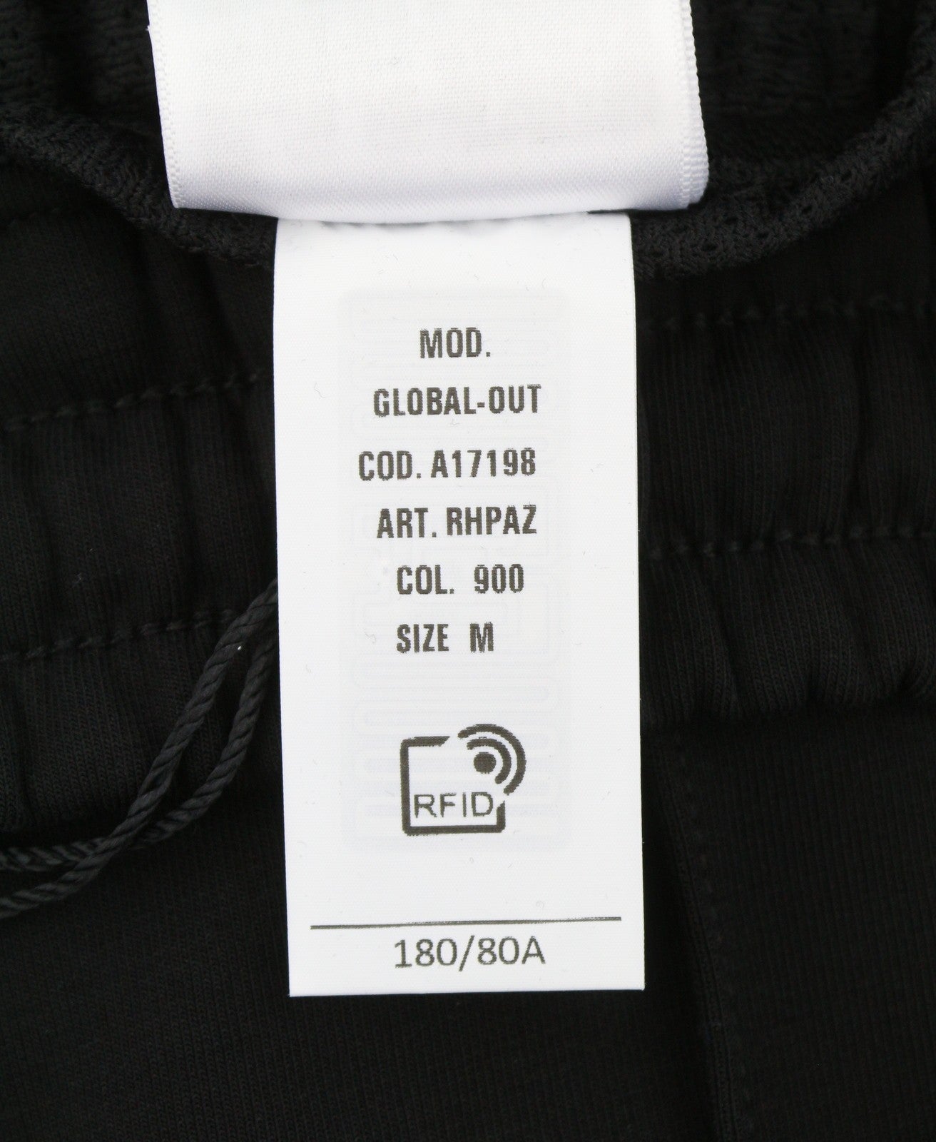 DIESEL Global-Out Men Trousers M Black Drawstring Waist Sweatpants RRP195