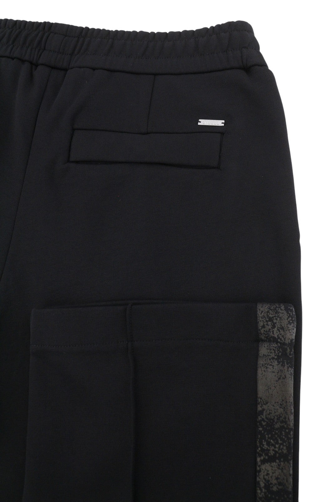 DIESEL Global-Out Men Trousers L Black Drawstring Waist Sweatpants RRP195