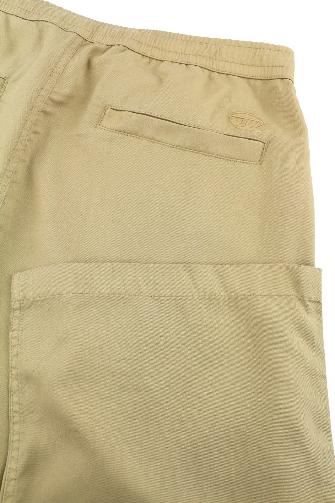 DIESEL P-Dreyer-C 0HPAG Men Trousers 50 W35 Beige Twill Elastic Waist RRP175