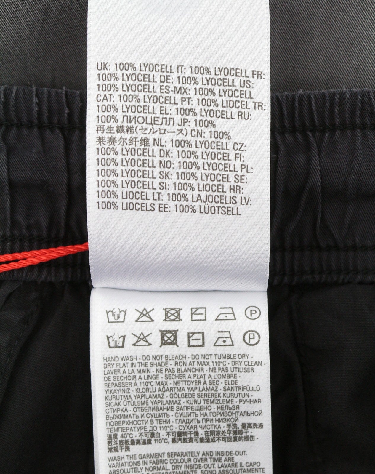 DIESEL P-Fergy-Treat 0DMAV Men Trousers 50 W33 Grey Faded Elastic Waist RRP175