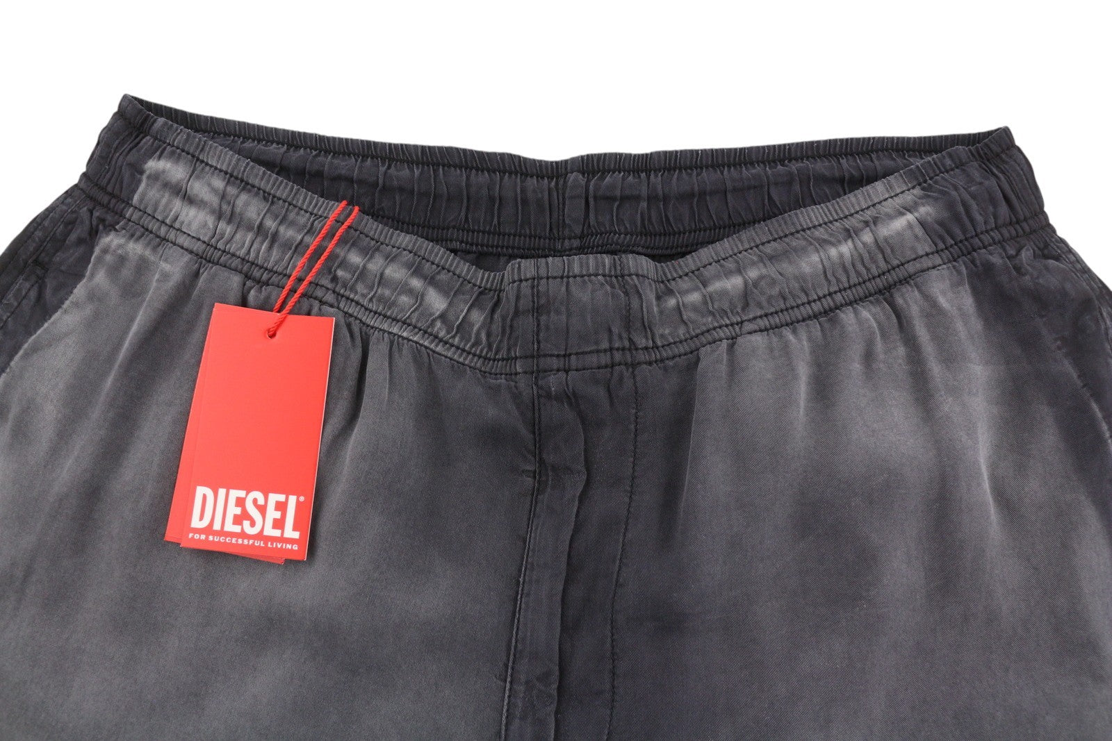 DIESEL P-Fergy-Treat 0DMAV Men Trousers 50 W33 Grey Faded Elastic Waist RRP175