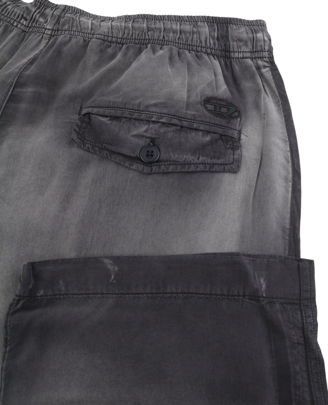 DIESEL P-Fergy-Treat 0DMAV Men Trousers 50 W33 Grey Faded Elastic Waist RRP175