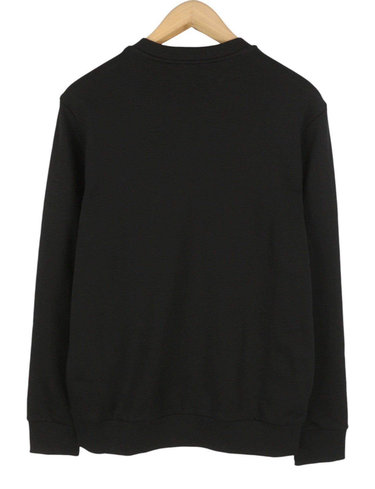 DIESEL S-Gir-Crewneck Tone On Tone Men Sweatshirt L Black Front Logo Pull On