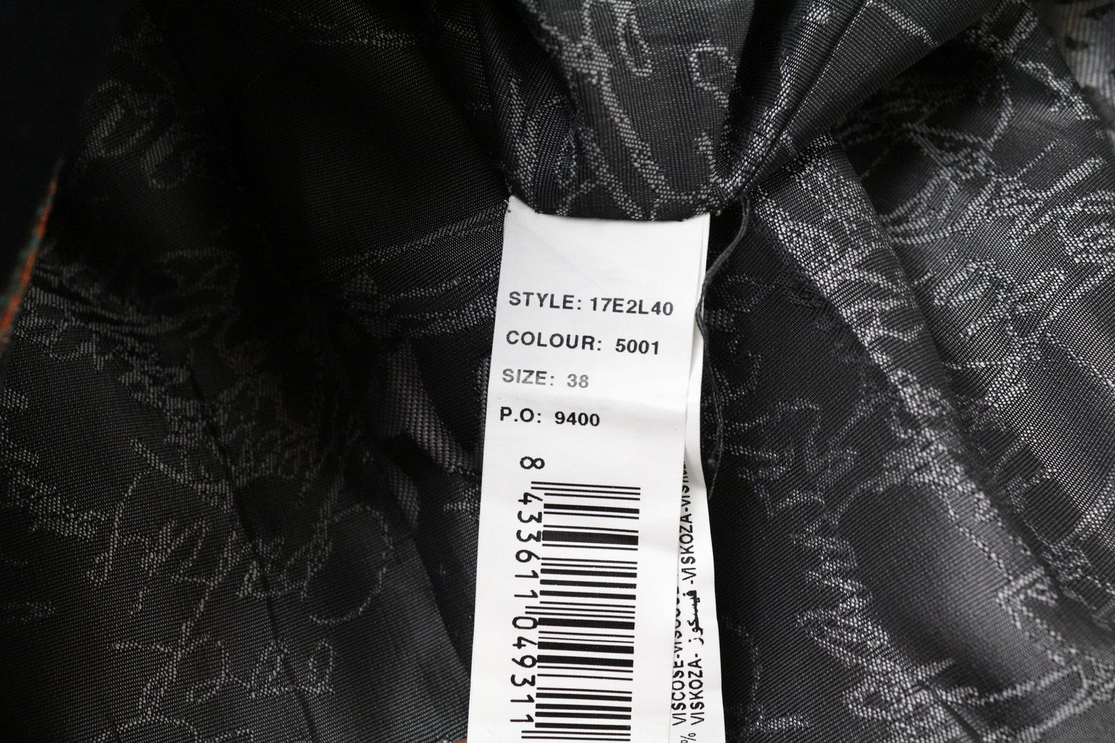 DESIGUAL Snow Robot Women Coat M Blue Tartan Check Wool Designer Mid-Length