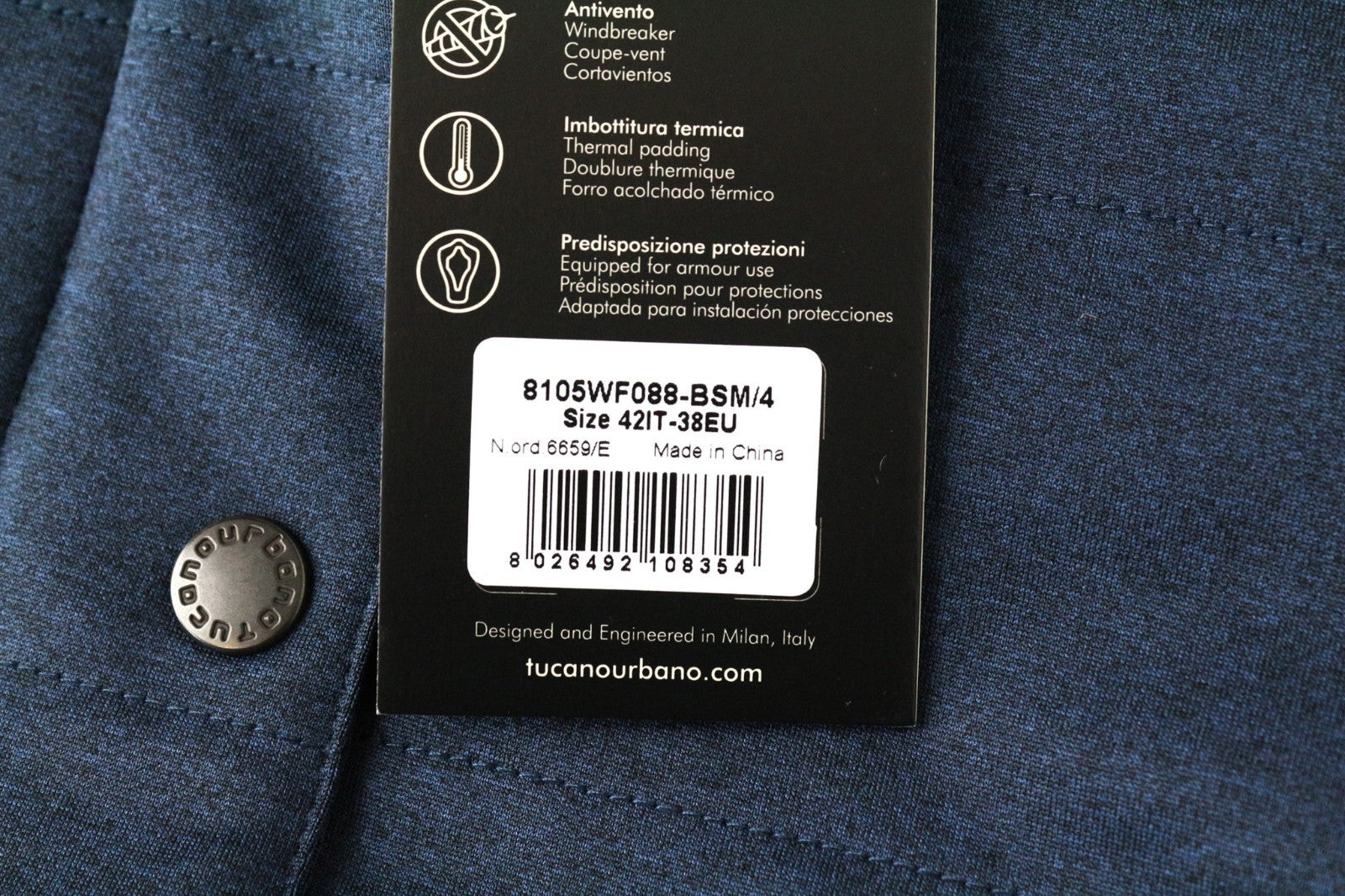 TUCANO URBANO Wilma Women Jacket M Blue Melange Scooter Water-Repellent
