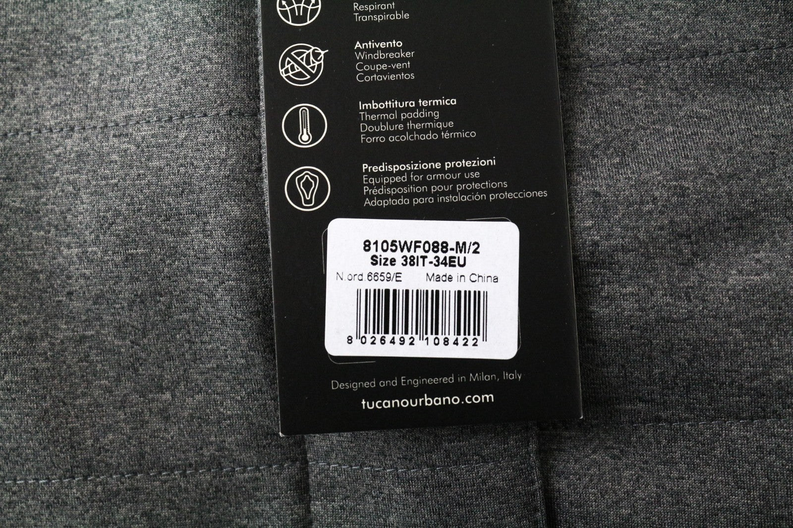 TUCANO URBANO Wilma Women Jacket XS Thermal Armoured Grey Scooter Padded