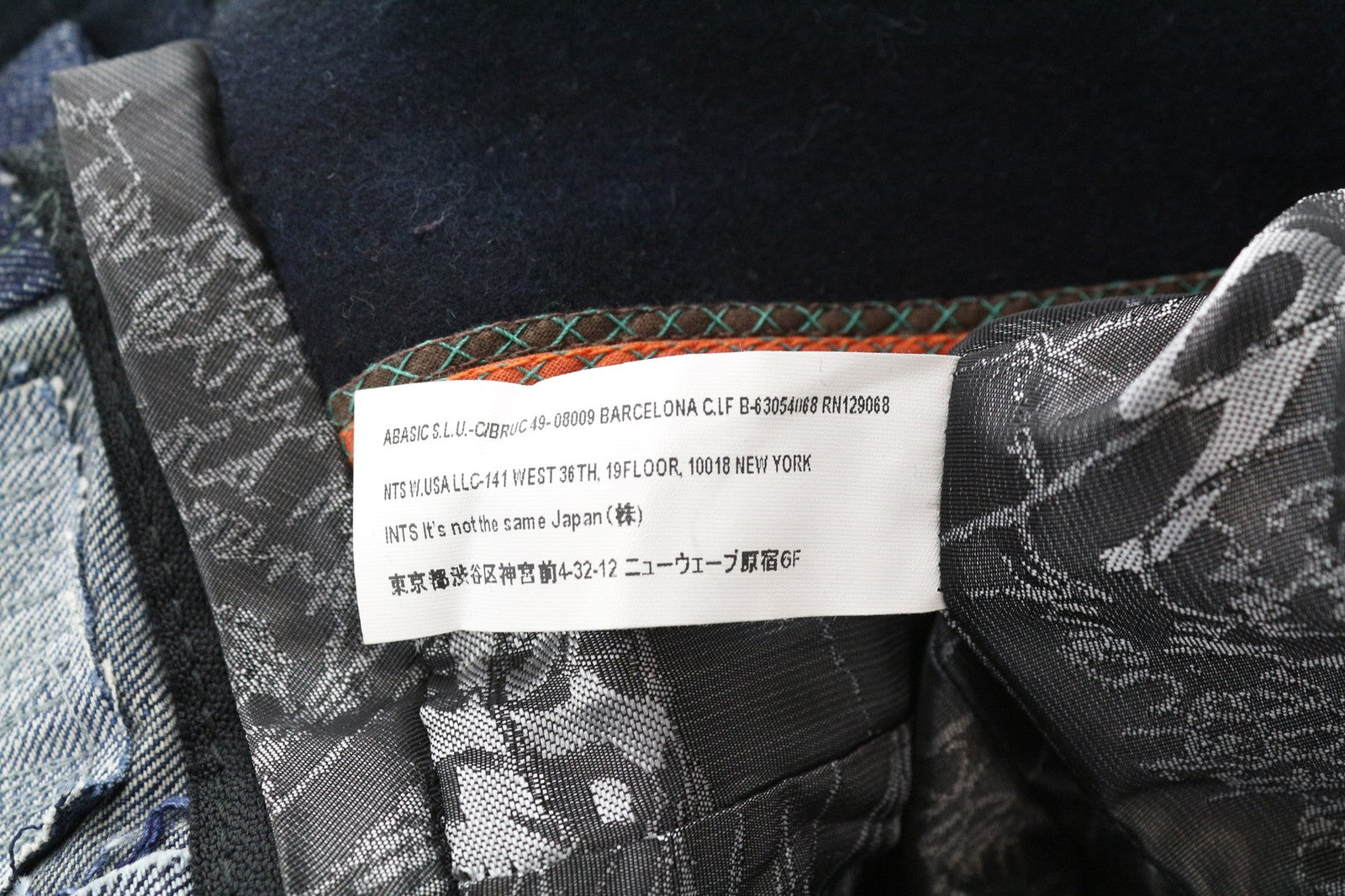 DESIGUAL Snow Robot Women Coat M Navy Blue Wool Mix Tartan Check Designer